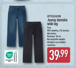 ALDI Jeansy damskie wide leg UP2FASHION oferta