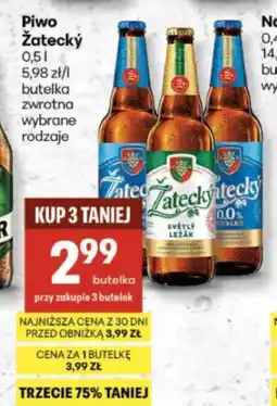 Delikatesy Centrum Butelka Zatecky oferta