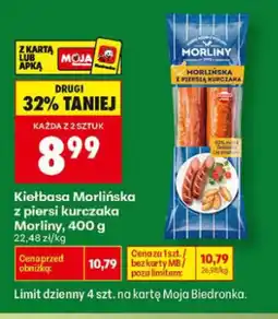 Biedronka Kiełbasa Morliny oferta