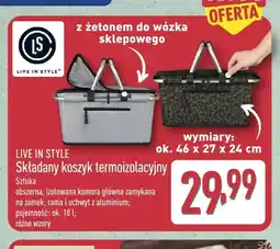 ALDI Składany koszyk termoizolacyjny Live In Style oferta