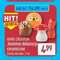 ALDI Jesienne dekoracje ceramiczne Home Creation oferta