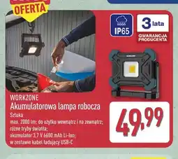 ALDI Akumulatorowa lampa robocza Workzone oferta