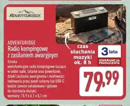 ALDI Radio kempingowe z zasilaniem awaryjnym Adventuridge oferta