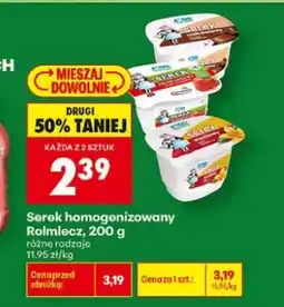Biedronka Serek homogenizowany Rolmlecz oferta