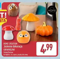 ALDI Jesienne dekoracje ceramiczne lis Home Creation oferta