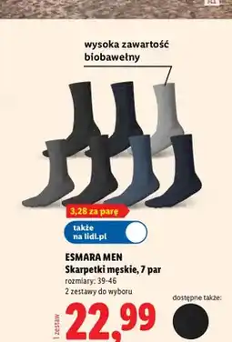 Lidl Skarpetki męskie 7 par oferta