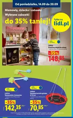 Lidl Drewniany sklepik do zabawy Lupilu oferta