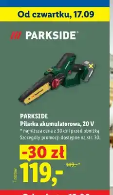 Lidl Pilarka akumulatorowa Parkside oferta
