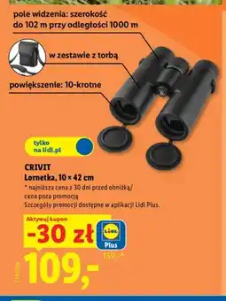 Lidl Lornetka 10x42 cm Crivit oferta