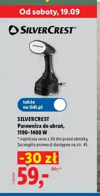 Lidl Parownica do ubrań Silvercrest oferta