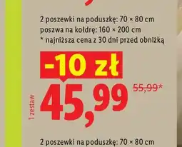 Lidl Pościel z mikrowłókna satynowego 160x200 cm Livarno oferta