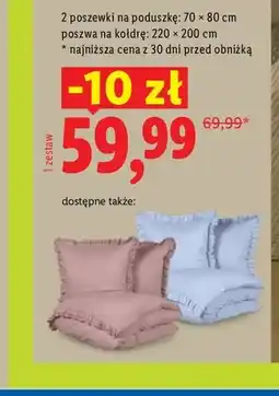 Lidl Pościel z mikrowłókna satynowego 220x200 cm Livarno oferta
