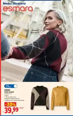 Lidl Sweter damski Esmara oferta