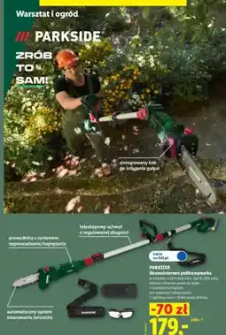 Lidl Akumulatorowa podkrzesywarka Parkside oferta