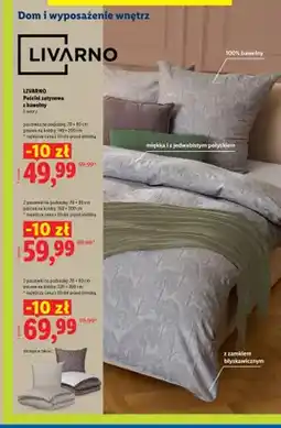 Lidl Pościel satynowa z bawełny Livarno 140x200 cm oferta