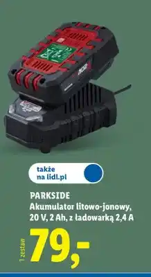 Lidl Akumulator litowo-jonowy 2Ah z ładowarką Parkside oferta