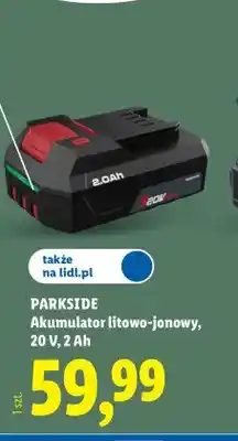 Lidl Akumulator litowo-jonowy 2Ah Parkside oferta