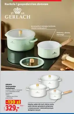 Lidl Zestaw garnków emaliowanych Gerlach oferta