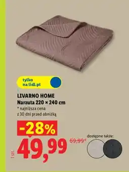 Lidl Narzuta 220x240 cm Livarno Home oferta