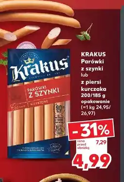 Kaufland Parówki z szynki Krakus oferta