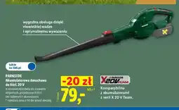 Lidl Akumulatorowa dmuchawa do liści Parkside oferta