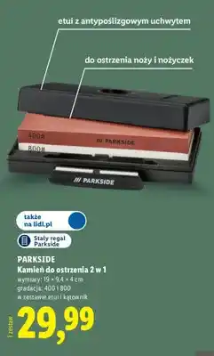 Lidl Kamień do ostrzenia 2 w 1 Parkside oferta