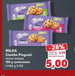 Kaufland Ciastka Pieguski z rodzynkami Milka oferta