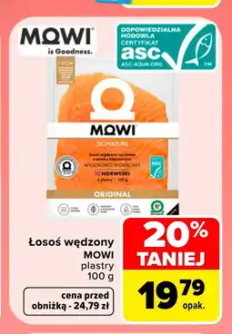 Carrefour Łosoś wędzony MOWI oferta