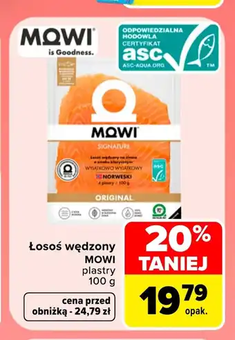 Carrefour Łosoś wędzony MOWI oferta