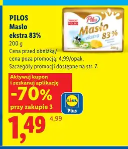 Lidl Masło Pilos oferta