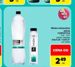 Carrefour Market Woda mineralna Aqua Carpatica oferta