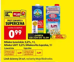 Biedronka Mleko Łowickie oferta
