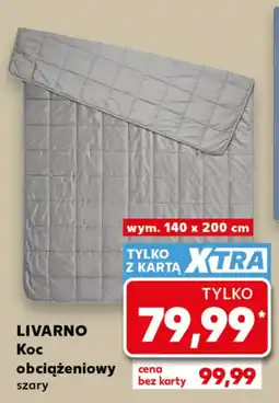 Kaufland LIVARNO Koc obciążeniowy szary oferta