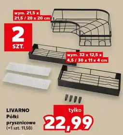 Kaufland Półki prysznicowe Livarno oferta