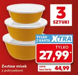 Kaufland Zestaw misek z pokrywkami oferta