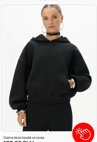 Czarna bluza hoodie ze scuby