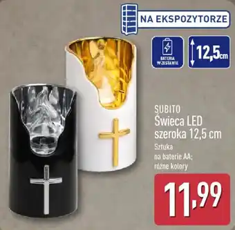 Świeca LED szeroka 12,5 cm