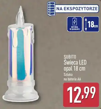 ALDI Świeca LED opal 18 cm oferta