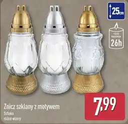ALDI Znicz szklany z motywem oferta