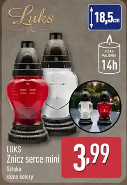 ALDI LUKS Znicz serce mini oferta