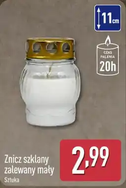 ALDI Znicz szklany zalewany mały Sztuka oferta
