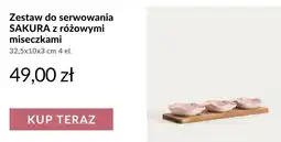 Homla Zestaw do serwowania SAKURA z różowymi miseczkami oferta
