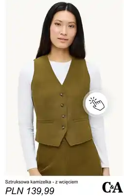 C&A Sztruksowa kamizelka - z wcięciem C&A oferta