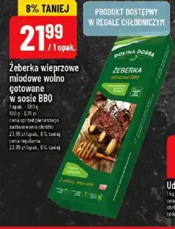 Polomarket Żeberka wieprzowe miodowe wolno gotowane w sosie BBQ oferta