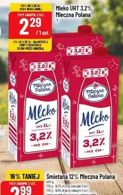 Polomarket Mleko UHT 3,2% Mleczna Polana oferta