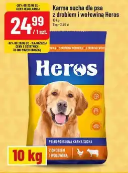 Polomarket Karma sucha dla psa z drobiem i wołowiną Heros oferta