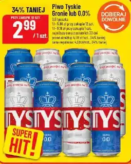 Polomarket Piwo Tyskie Gronie lub 0,0% oferta