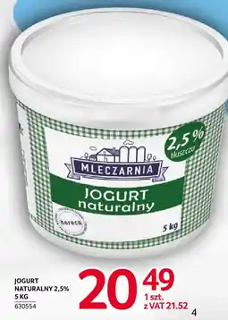Selgros Jogurt naturalny Mleczarnia oferta