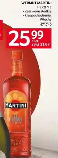 Selgros Wermut Martini Fiero oferta