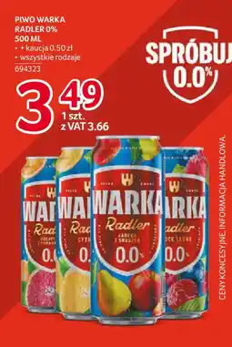 Selgros Piwo Warka Radler 0% oferta